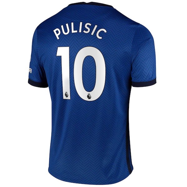 Maglia Chelsea NO.10 Pulisic 1ª 2020-2021 Blu